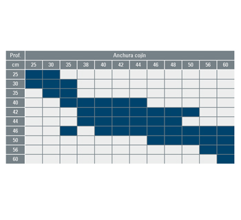 42 tallas disponibles