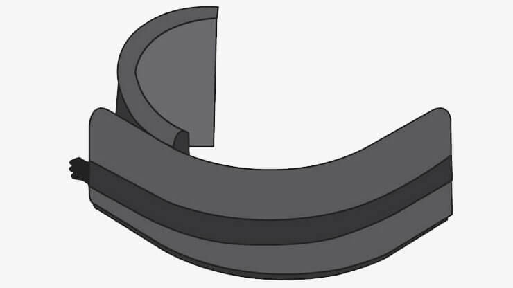 Soportes laterales flexibles con cinturón