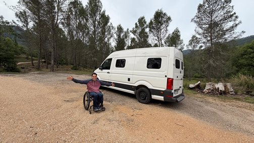 Viaje en autocaravan o vehículo adaptado