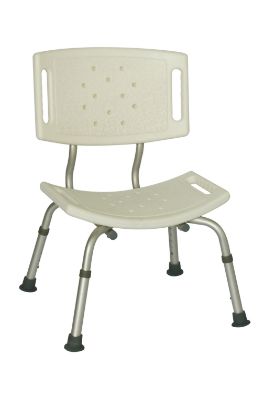 silla de ducha con respaldo