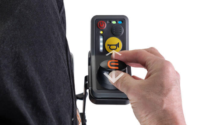 Controlador de velocidad con conducción mediante los aros