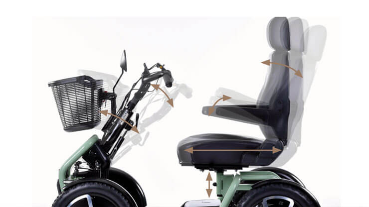 Asiento regulable para el confort a tu medida
