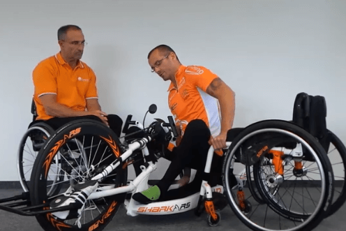 Shark RS - Transferencias de la handbike a la silla
